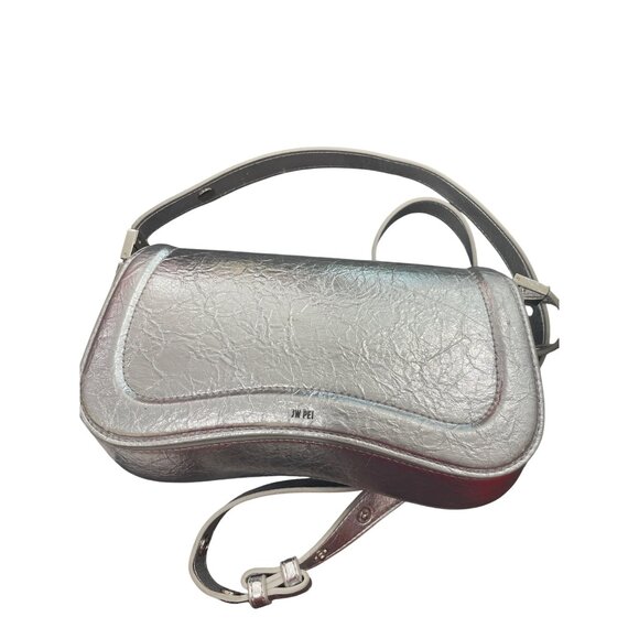 JW Pei womans Silver Faux Leather Crossbody Handbag SKU 8934 - Picture 16 of 16